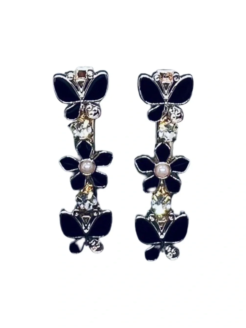 Elegant Gold Floral Hair Clips with Pearls - Women’s Hair FINAL PRICE DROP